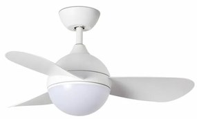 Lustra cu Ventilator si telecomanda HVAR S LED alb