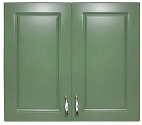 Corp superior 80 cu 2 usi Zebra MDF verde