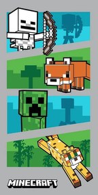 Prosop de baie din bumbac Minecraft 70 x 140 cm