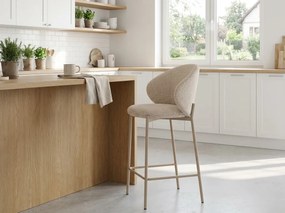 Scaun de bar KIOTO, casmir/bej deschis