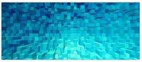 Tabloul - cuburi abstracte (120x50 cm)