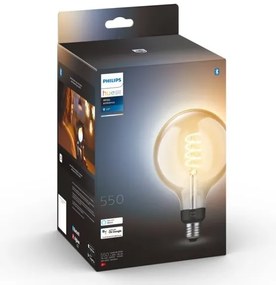 Bec LED dimabil Philips Hue WHITE AMBIANCE G125 E27/7W/230V 2200-4500K