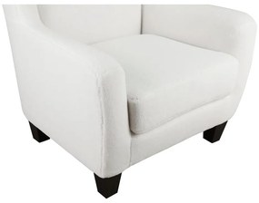 Fotoliu alb wing cu tapițerie din catifea Zhili - Støraa