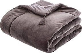 Cuvertura de pat din velur, 80 x 180 cm