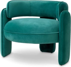Scaun modern design LUX Chaplin, Savona turquoise