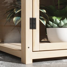 Outsunny Răsadniță pat de cultivare, rezistent la intemperii, 2 niveluri, lemn de brad, 103 x 61 x 103 cm, natural | Aosom Romania