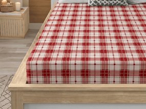 Cearsaf din microfibra TARTAN HEART colorat 180x200 cm