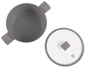 RESIGILATA - Oală cu capac 28 cm, 6.1L – Berlinger Haus Taupe Collection BH 8102, strat titan, potrivită pentru toate tipurile de plite și rețete
