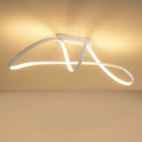 Brilagi-LED Plafonieră LED aplicată dimmabilă TWISTER 60W/230V 3000-6000K albă + telecomandă