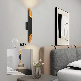 Brilagi - Aplica de perete KALMAR 2xE27/40W/230V negru/bronz