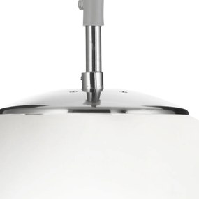 Lustra / Pendul design modern 25cm Atom silver / opal 6066 SRT