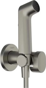 Dus igienic negru crom periat Hansgrohe S EcoSmart Bidette