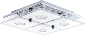 Plafonieră LED CABO Eglo 54451, 4x GU10/3W/230V, 29x29 cm