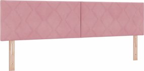 vidaXL Tăblie cap Roz 180 cm Catifea