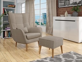 Fotoliu cu suport Flerance (maro) . Promo -17%. 1103799