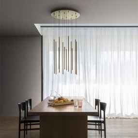 Lustră LED pe cablu Ideal Lux FILO LED/25W/230V alamă