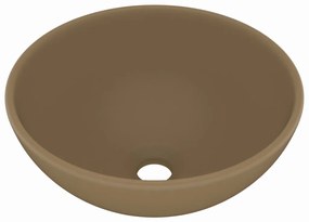 Chiuveta baie lux, crem mat, 32,5x14 cm, ceramica, rotund matte cream