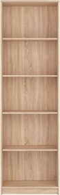 Biblioteca NEPO PLUS, stejar sonoma, PAL, 60x34x197 cm