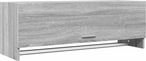 vidaXL Șifonier, gri sonoma, 100x32,5x35 cm, lemn prelucrat