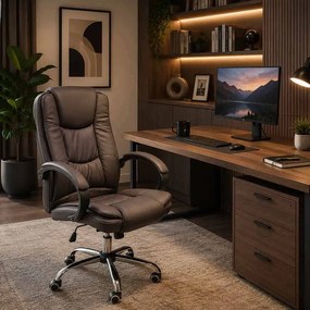 Scaun directorial pentru birou OFF 429 maro
