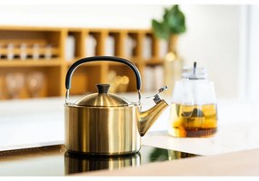 Ceainic auriu din oțel inoxidabil 1,5 l Diamante – Vialli Design