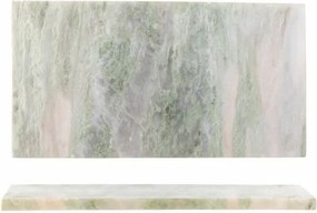 Platou de servire din marmură naturală verde, 38×1,5×20 cm, „Keika"
