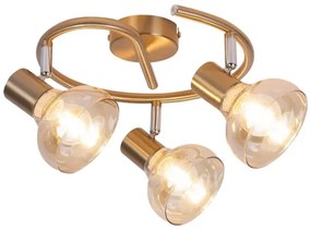Rabalux 5549 - Lampă spot HOLLY 3xE14/40W/230V auriu
