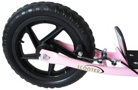 HOMCOM Trotinetă cu 2 Roți pentru Copii 5-12 Ani cu Frână Posterioară și Ghidon Reglabil, Trotinetă din Oțel și Plastic, 120x52x80-88 cm, Roz | Aosom Romania
