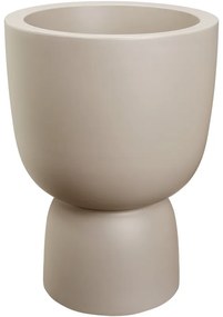 Pure Coupe Ghiveci decorativ, Azay Design, culoare Beige, din materiale reciclate, pentru plante de interior si exterior, inaltime 58cm