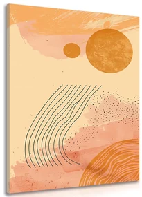 Tablou modele moderne peach Fuzz