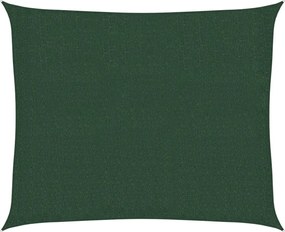 vidaXL Pânză parasolar, verde închis, 2,5x3 m, HDPE, 160 g/m²