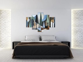 Tablou - Abstracție geometrică naturală II. (150x105 cm)