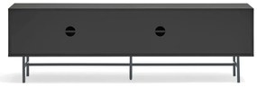 Comodă TV neagră-gri antracit 180x56 cm Nube – Teulat