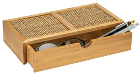 Organizator baie din bambus Wenko Allegre, 28 x 6 cm