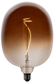 Set de 5 becuri LED E27 dimabile G170 maro 4,9W 130 lm 1800K