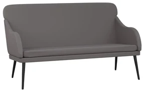 351433 vidaXL Bancă, gri, 110x76x80 cm, piele ecologică