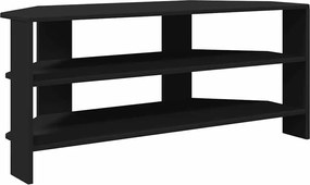 vidaXL DulapdecolțpentruTV Negru 102x40,5x45cm Lemn compozit