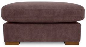 Taburet maro închis cu tapițerie din imitație de piele Hamburg – Scandic