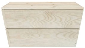 315632 vidaXL Masă de grădină, 60 x 60 x 30 cm, lemn de molid tratat