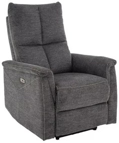 Fotoliu recliner Neptun gri inchis Brego18