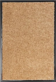 vidaXL Covoraș de ușă lavabil, crem, 40 x 60 cm