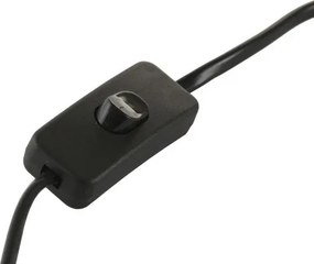 Lampă de masă natur, din lemn de tec si metal, "Naro"