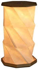 Decorațiune luminoasă maro cu USB ø 12 cm Twist Hexagon – Gingko