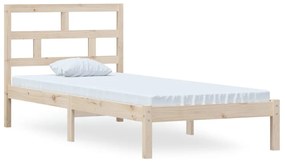 3101208 vidaXL Cadru de pat, 100x200 cm, lemn masiv de pin