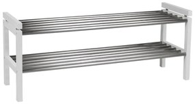 Pantofar alb din lemn de stejar Confetti – Rowico