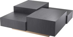 Masuta de cafea design elegant LUX Nerone, gri carbune 113962 HZ