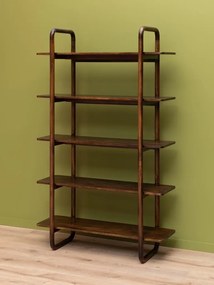 Etajeră din lemn de mango și metal, cu 5 rafturi, maro antichizat, finisaj satinat, 110×40×180 cm, „Watkins"