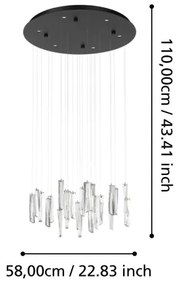 Lustră LED dimabilă pe cablu Eglo 390209 SARDENARA 6xLED/4,2W/230V 3000K