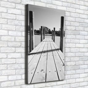 Print pe canvas Debarcader din lemn