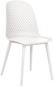 Set 4 buc scaun tip bar Erielle (alb). 1078735